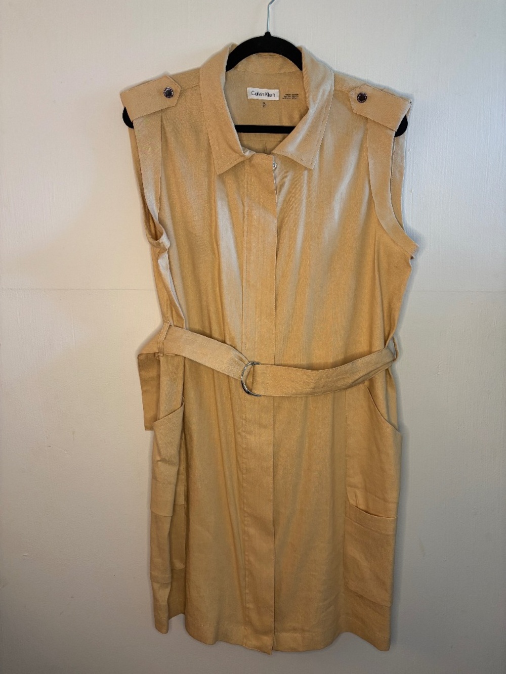Calvin Klein Tan Dress SIZE XL!